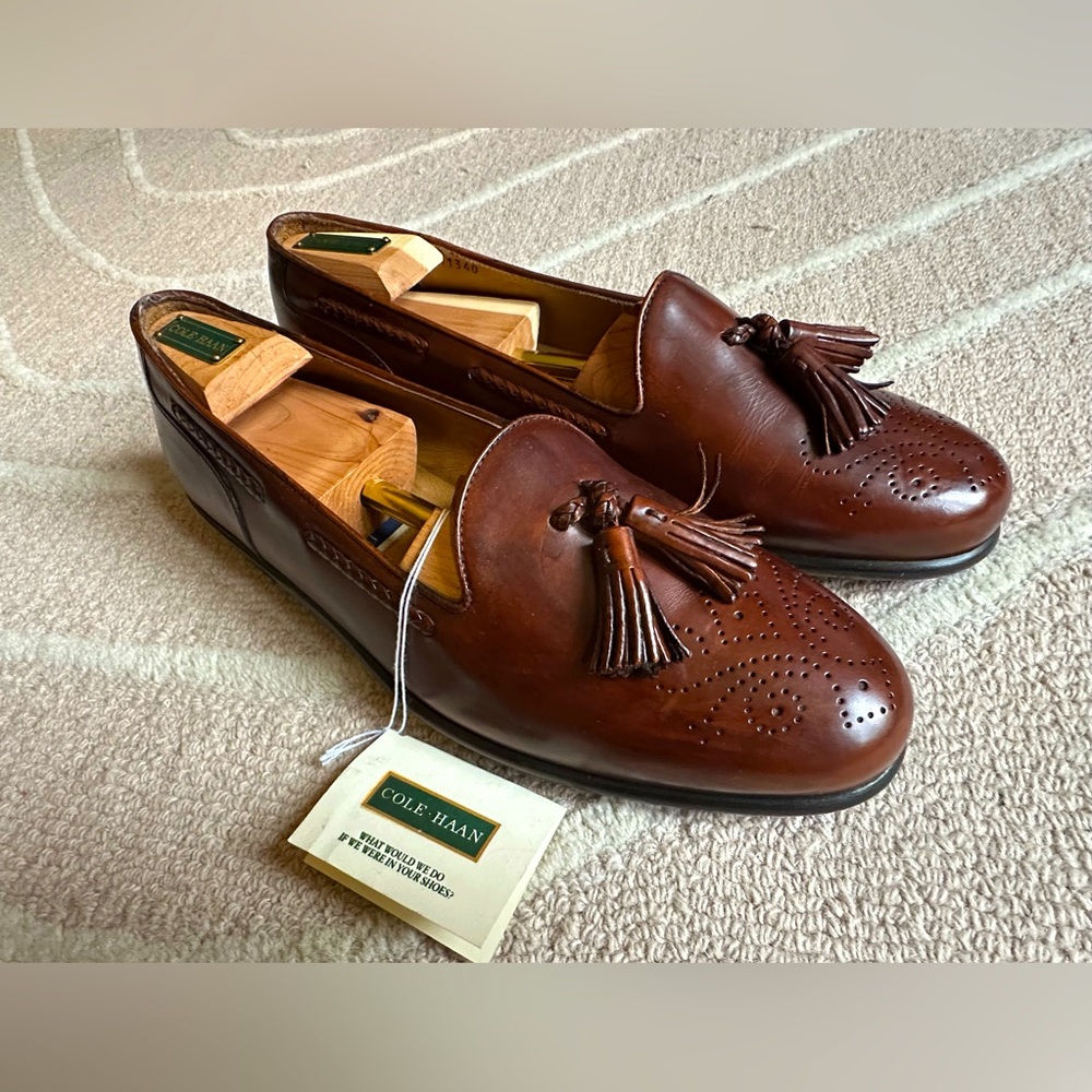 NEW Vintage - Cole Haan Bragano Slides - Size 11 D, MADE IN ITALY